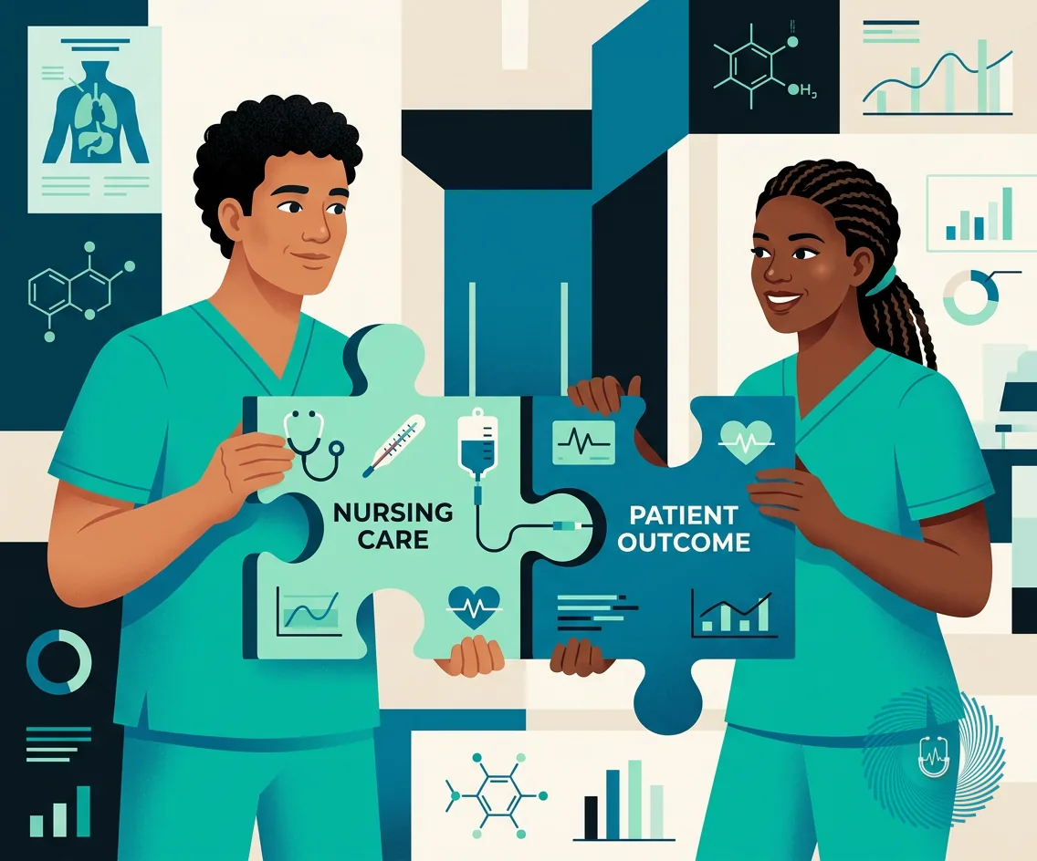 Illustration of interlocking clinical concept blocks representing dyad rationale scoring